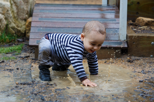 Playing with mud photoshoot